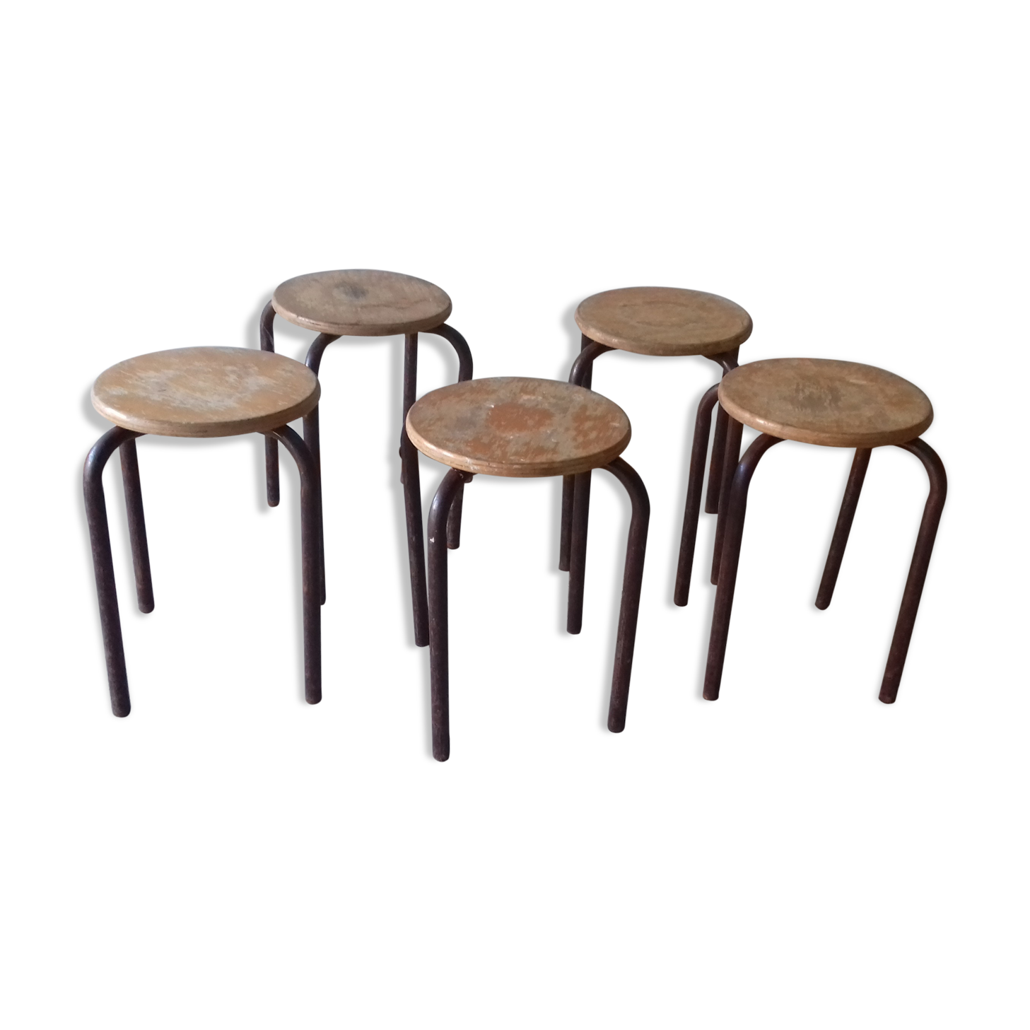 Vintage school stools