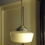Vintage opaline spinning top pendant light