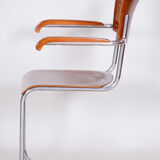 Set Of 4 Restored Bauhaus Beech Plywood Armchairs by Mart Stam, High Gloss, 1930s, Germany