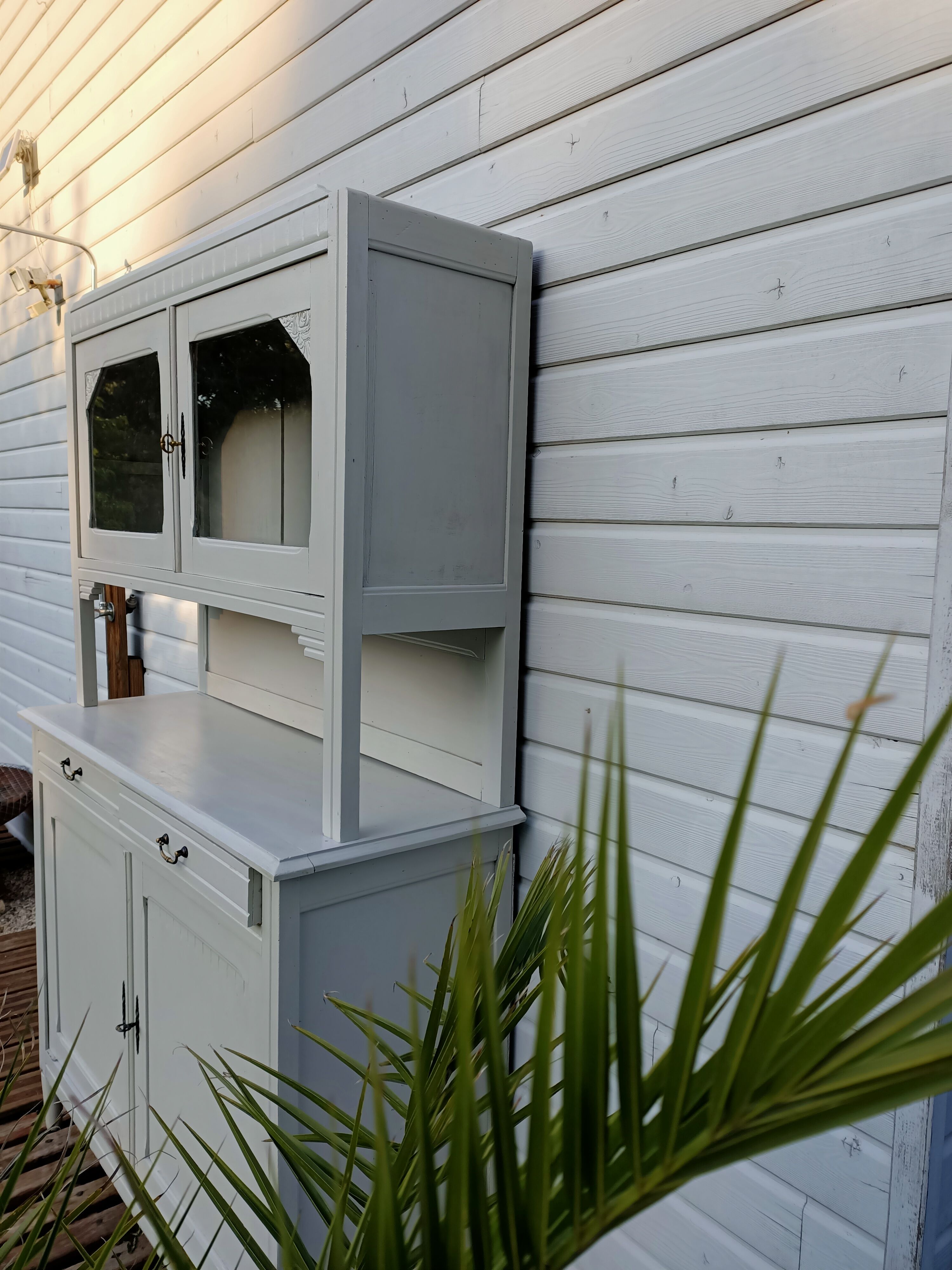 Sideboard 2 bodies in painted wood