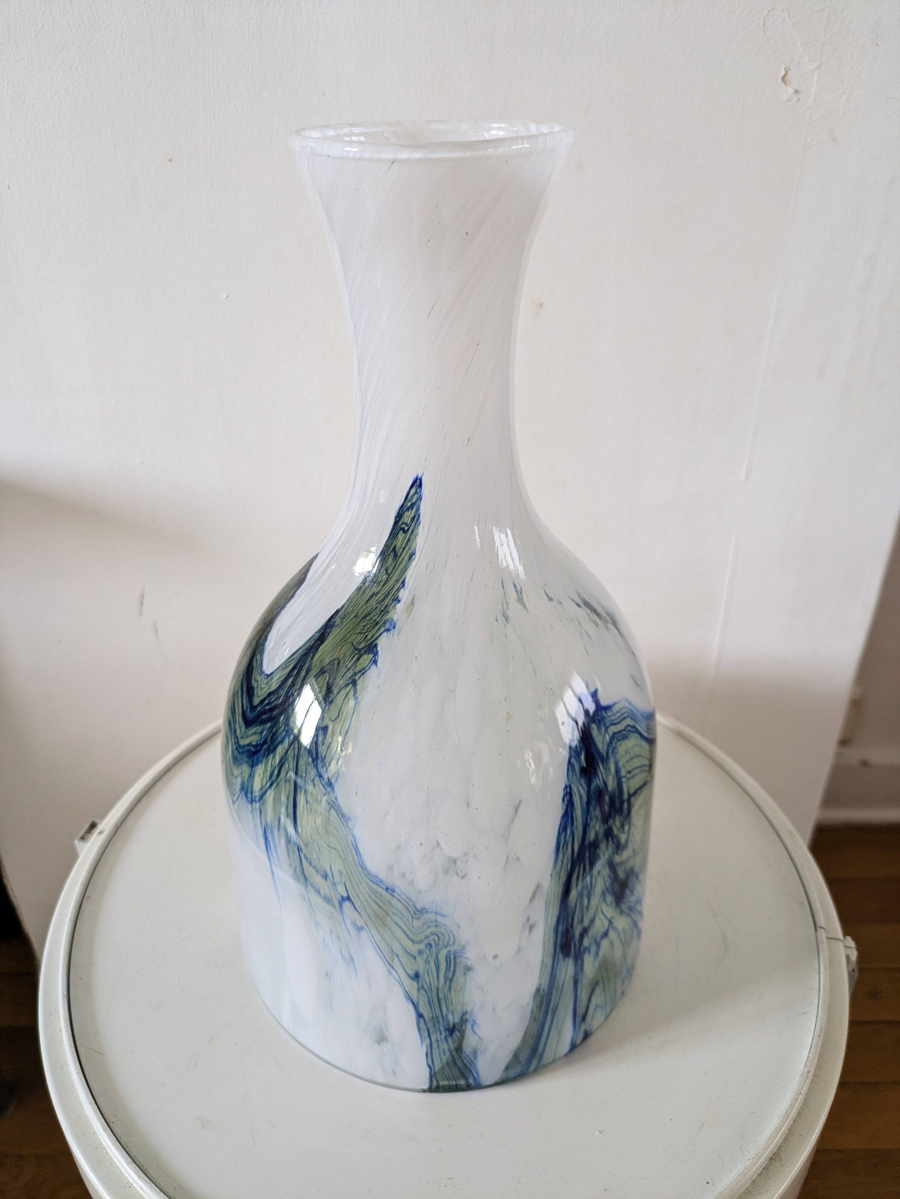 Large Murano glass vase, 70s design