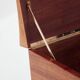 Bar chest in wood and brass marquetry signed Michel Lefèvre 1960