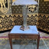 Art Deco period lamp in glass and brass