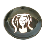 Jean Lurçat Sant Vicens 60s pottery plate