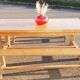 Table de ferme et deux bancs