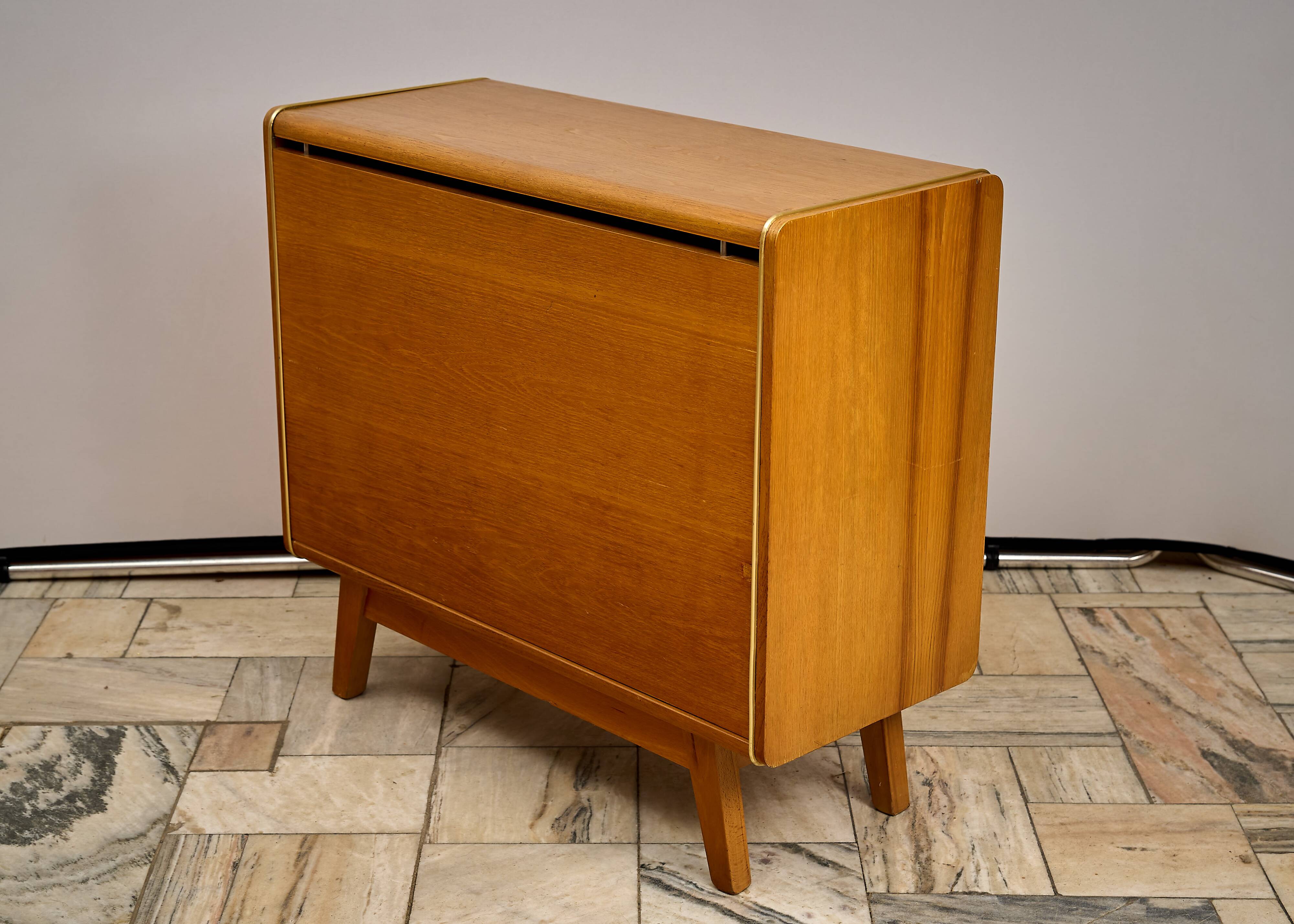 Vintage Bedding Cabinet Jitona Czechoslovakia
