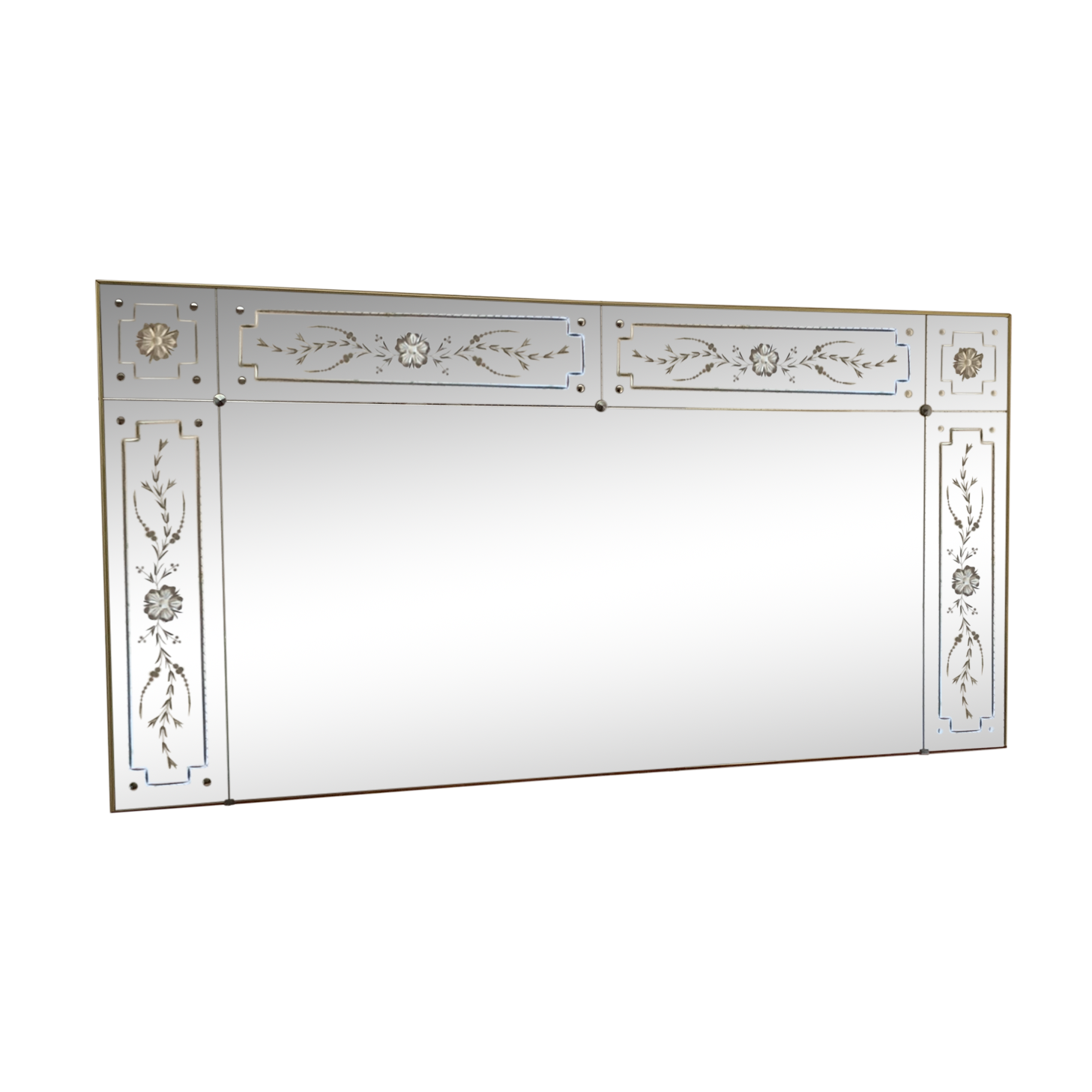 Venetian bistro mirror 200 x 100 cm - 50s