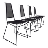 Metal Chairs by Rolf Rahmlow, 1980s, Set of 4