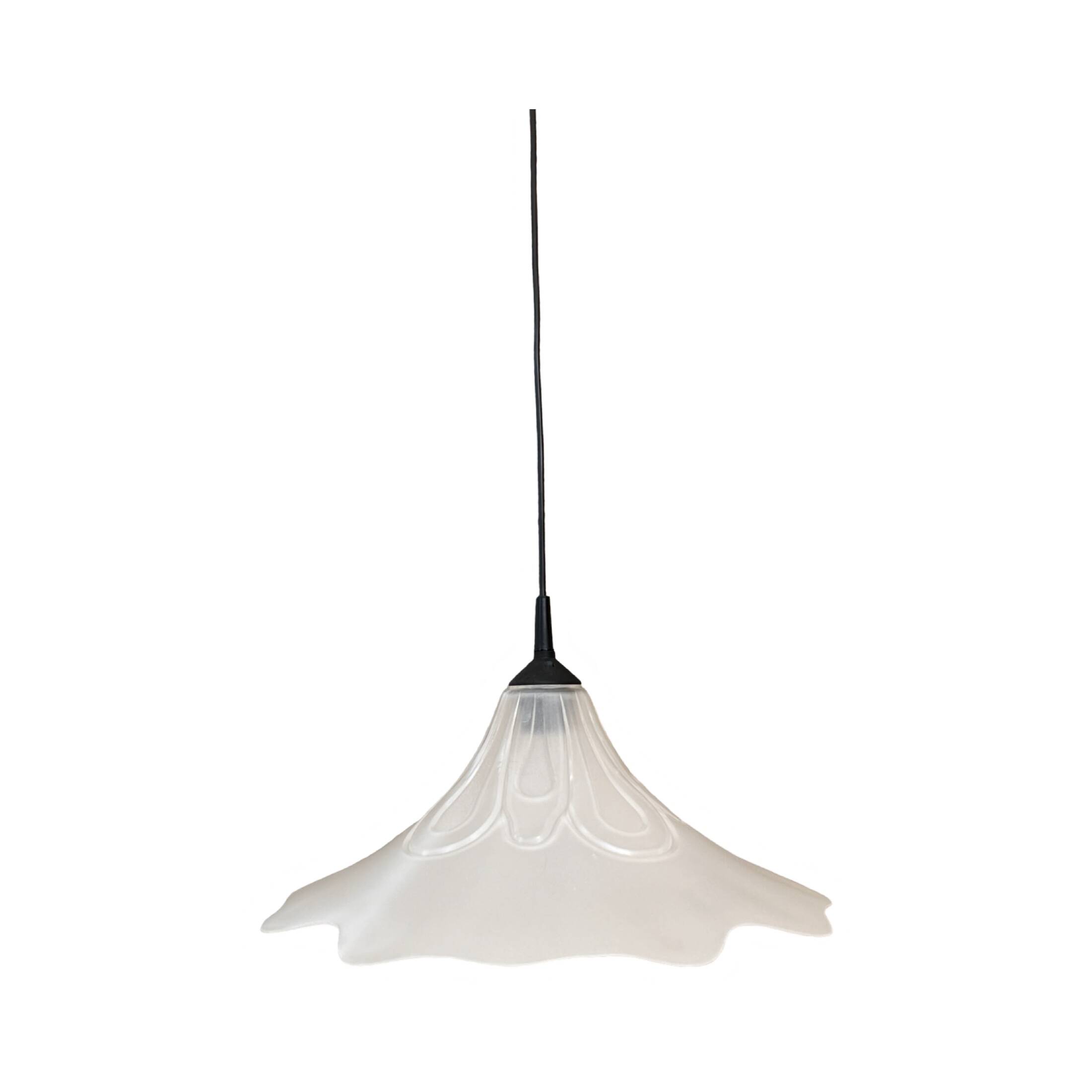 Flower shape hanging lamp, Narva Leuchen, Germany, 1970s.