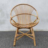 Rattan basket chair