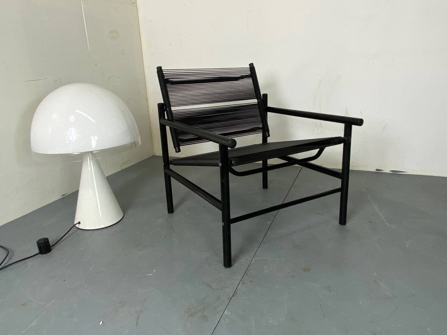 Italian Spaghetti Easy Chair from Fly Line, Italy, 1980s