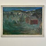 Provencal landscape, oil on canvas, 54/39 cm, author's signature "Strale"