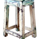 Old Burmese teak workshop stool