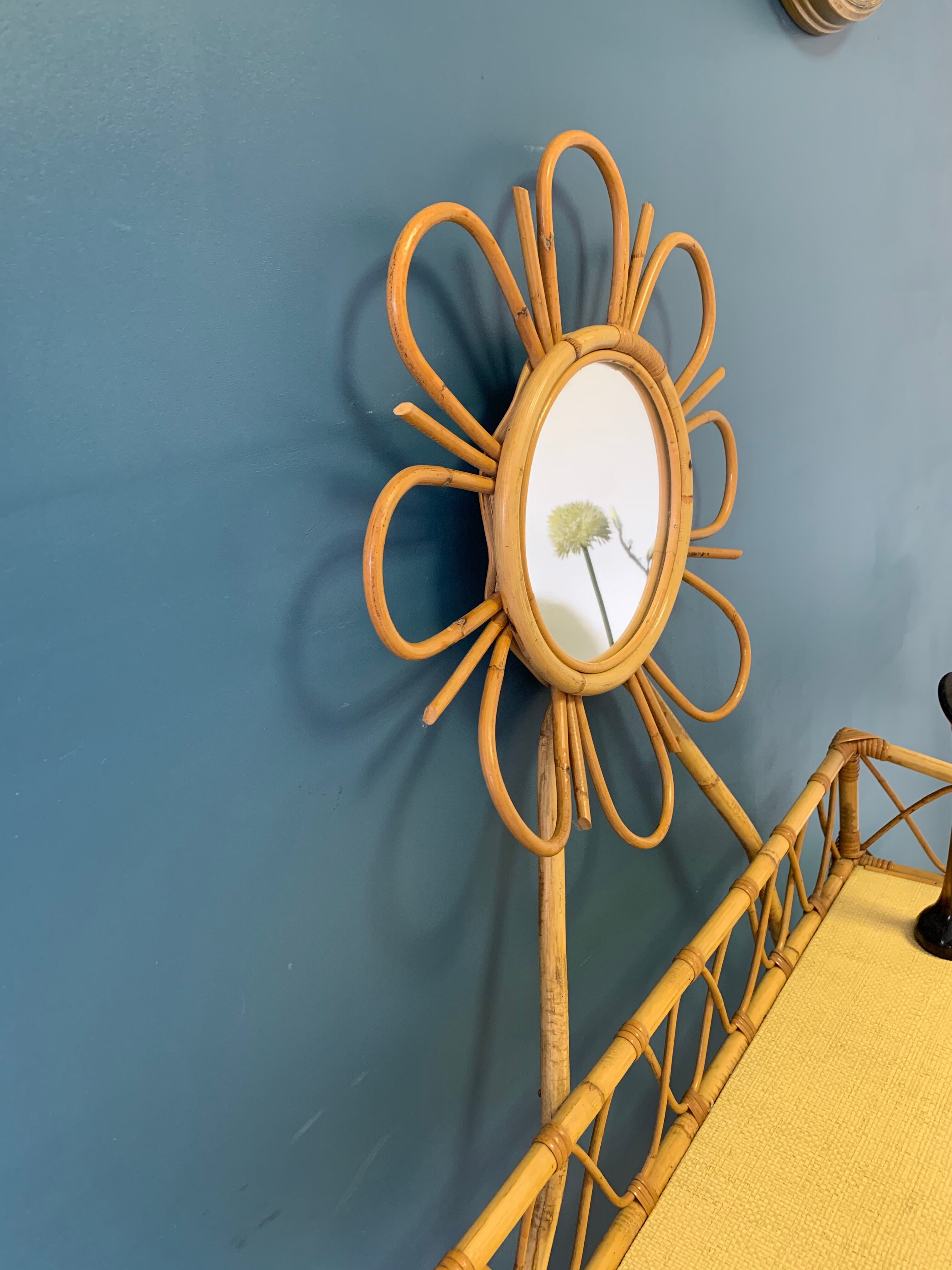 Rattan hairdresser and vintage wicker