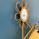 Coiffeuse rotin et osier vintage