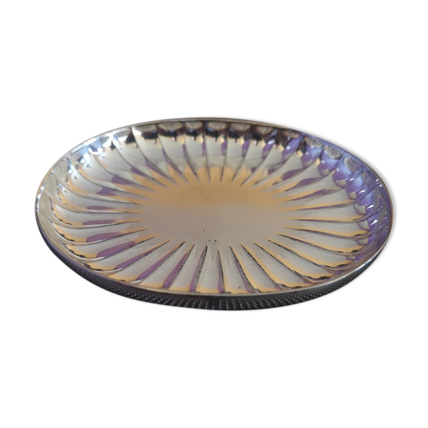 Art Deco silver metal soap holder - 1930s