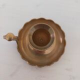 Brass handheld candle holder