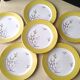 Set of 6 dessert plates Salins France