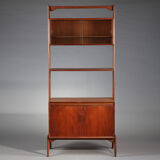 Modular bookcase coffered teak, Danish labour