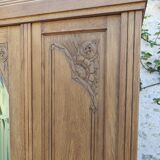 Art Deco oak wardrobe