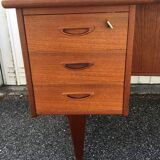 Peter Lovig Nielsen's Scandinavian teak boomerang desk from the 60s