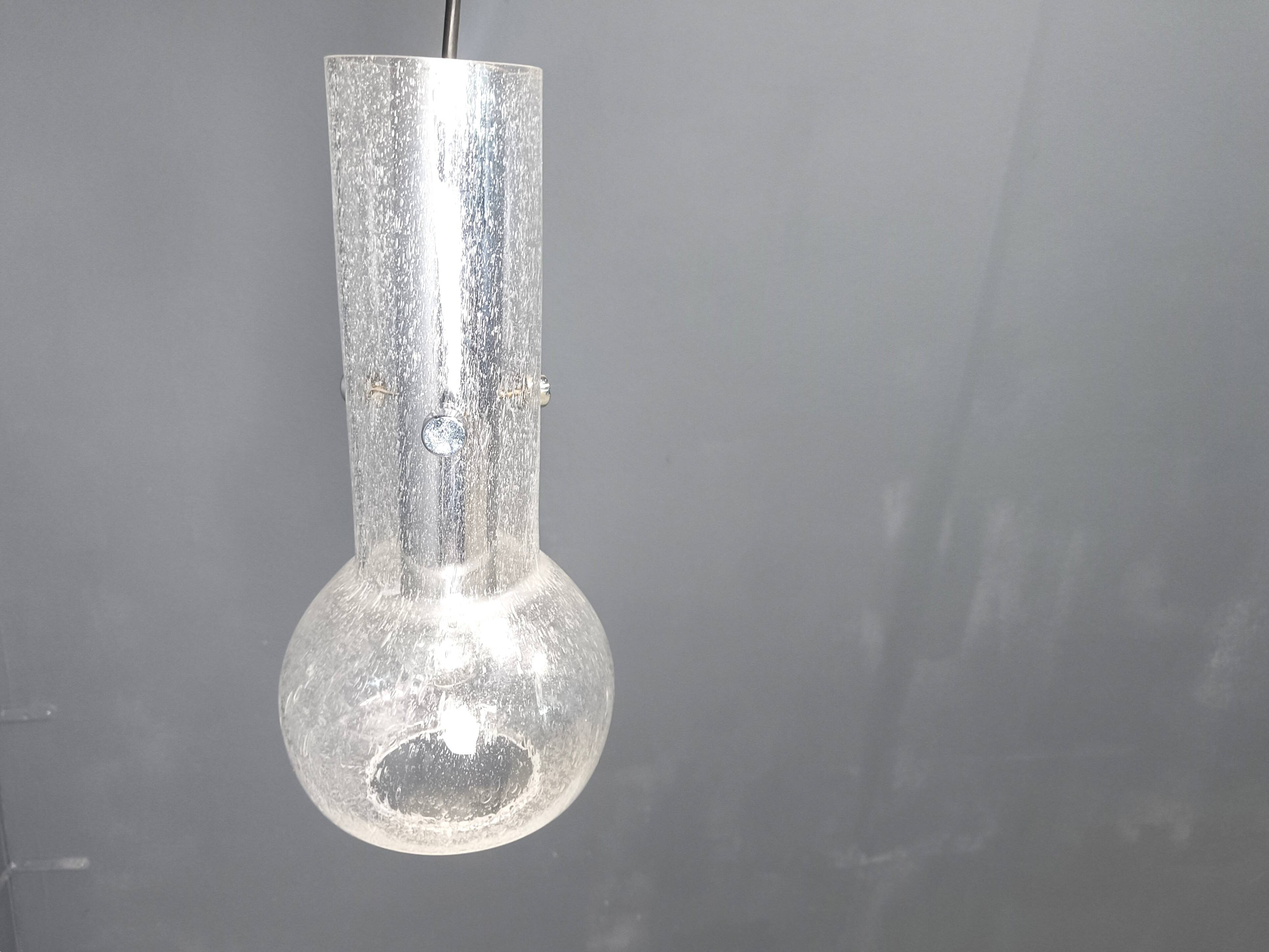 Vintage murano glass pendant light, 1970s