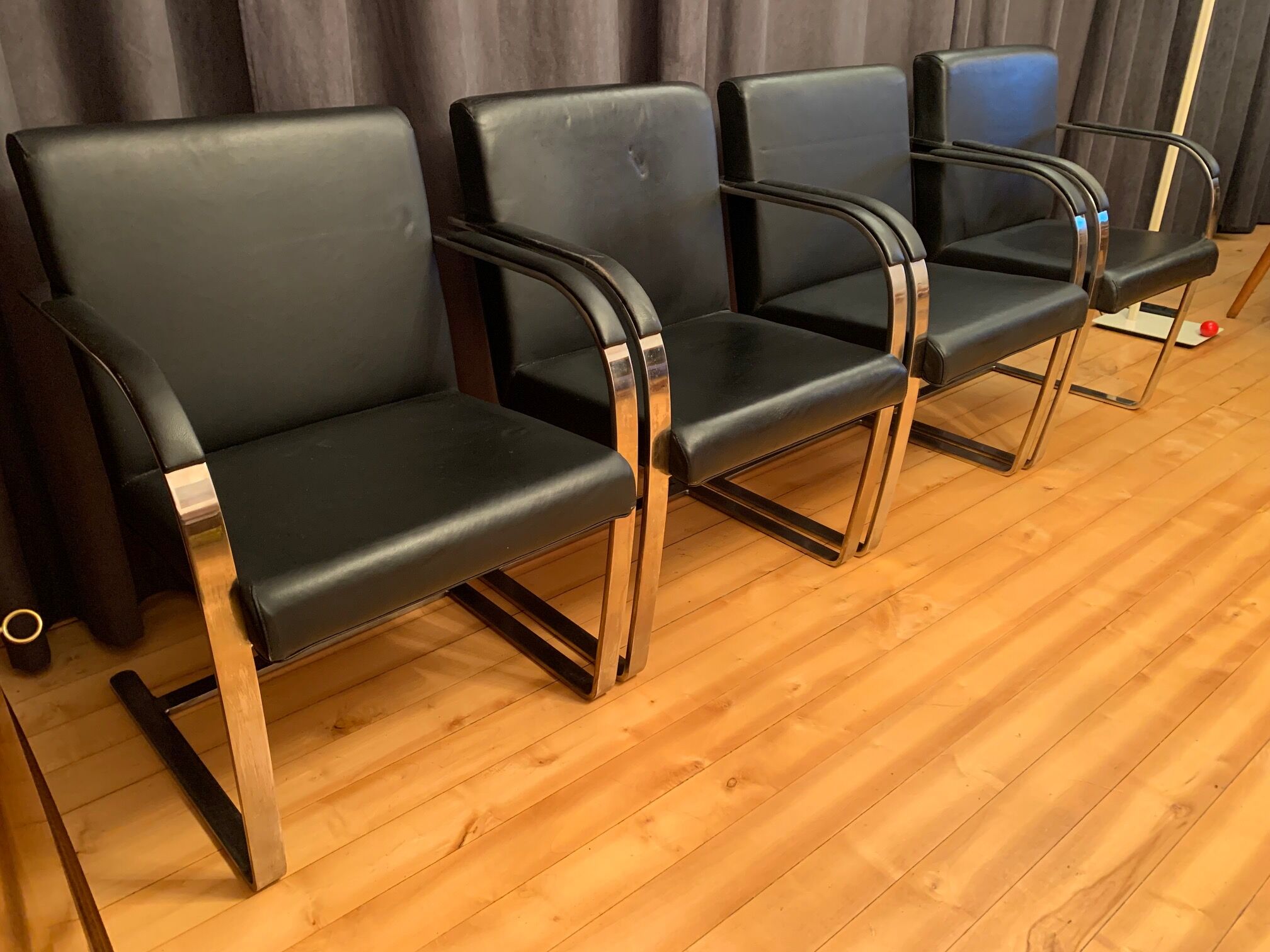 A set of four "Brno" chairs 1980s