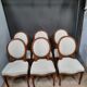Serie de 6 chaises medaillon style Louis XVI
