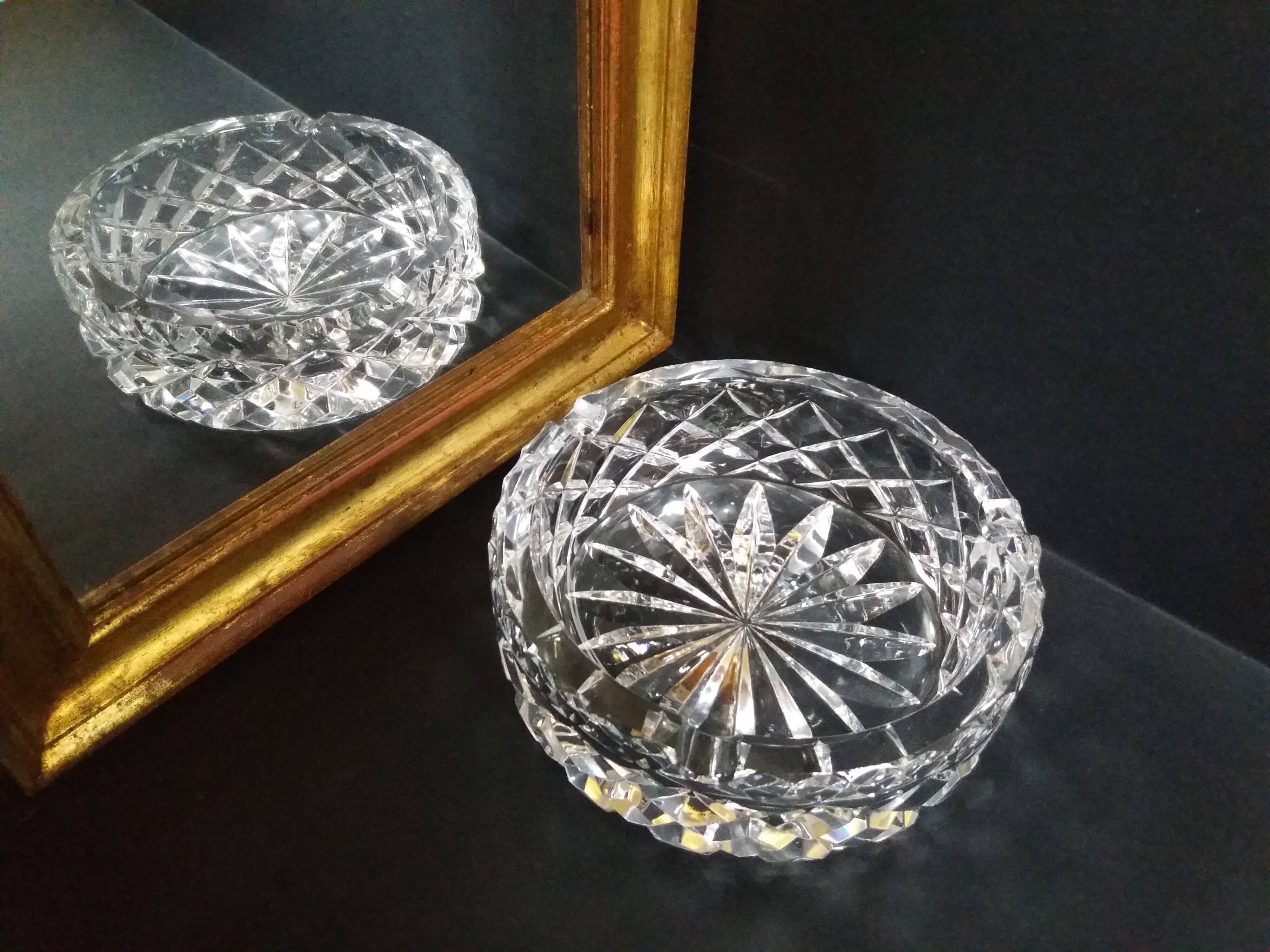 Empty chiseled crystal pocket