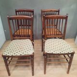 Pair of "1900" caned chairs