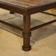 Table basse brutaliste bois et fer forgé 1960’s