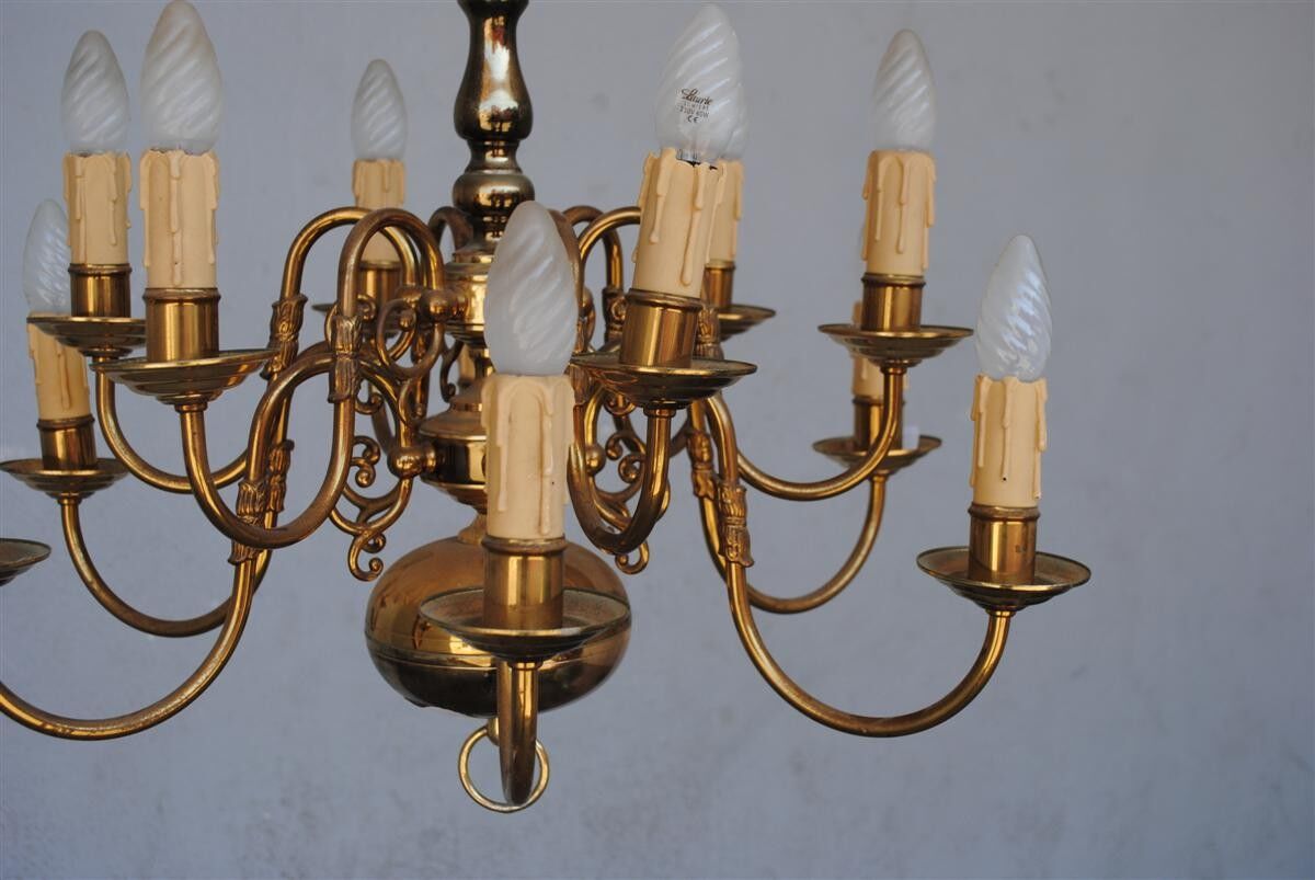 Chandelier style Dutch copper 10 lights