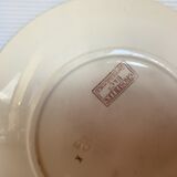 Old earthenware plate model gooseberries sarreguemines