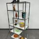 Mid-century modern chrome shelf by Milo Baughman