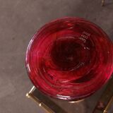 LARGE BIOT BLOWN GLASS VASE, SABA FRERES