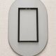 Italian Veca mirror in smoked glass, 1970s