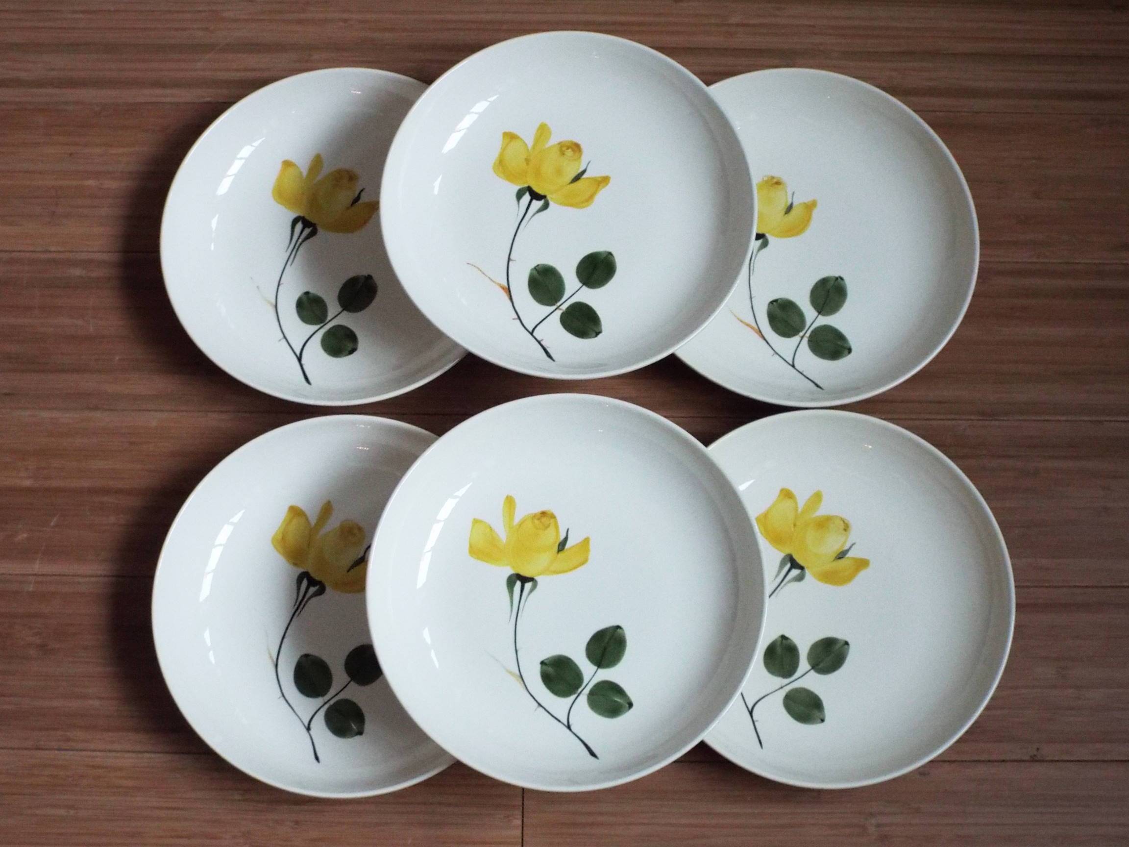6 Villeroy and Boch Ophélia soup plates