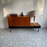 Asymmetrical vintage teak row
