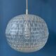 Mid-century crystal ball pendant in acrylic glass