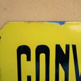 Enamelled plate vintage Paris bus stop