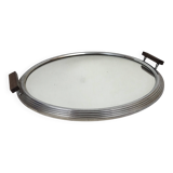 Plateau miroir rond Art déco
