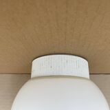 Vintage opaline and ceramic ceiling or wall light