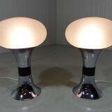 Set of 2 large Space Age table lamps 1960's