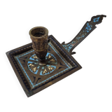 Cloisonne hand candle holder