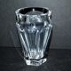 Vase baccarat nelly in crystal cut with flat ribs harcourt 12.5cm