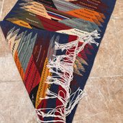 Small Moroccan rug, kilim picaso, flat woven rug, decoration