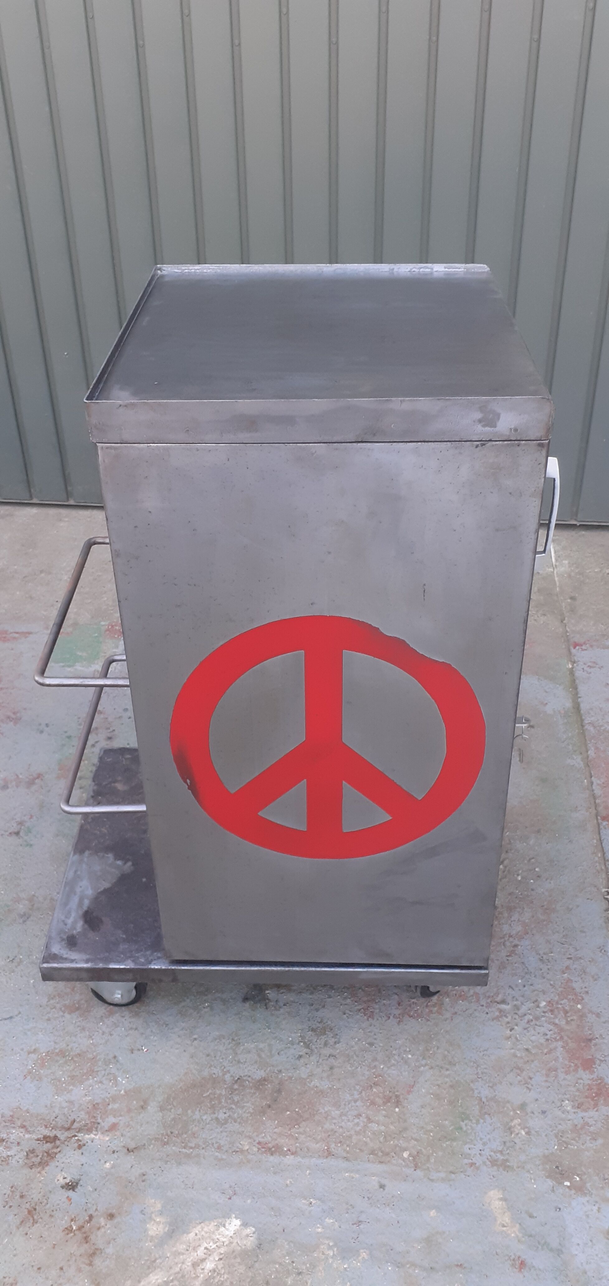 Metal service cabinet