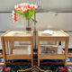 Paire de tables de chevet en orme
