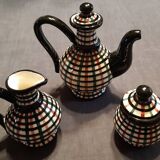 Vintage tea set, Vallauris ceramics, FASE workshop
