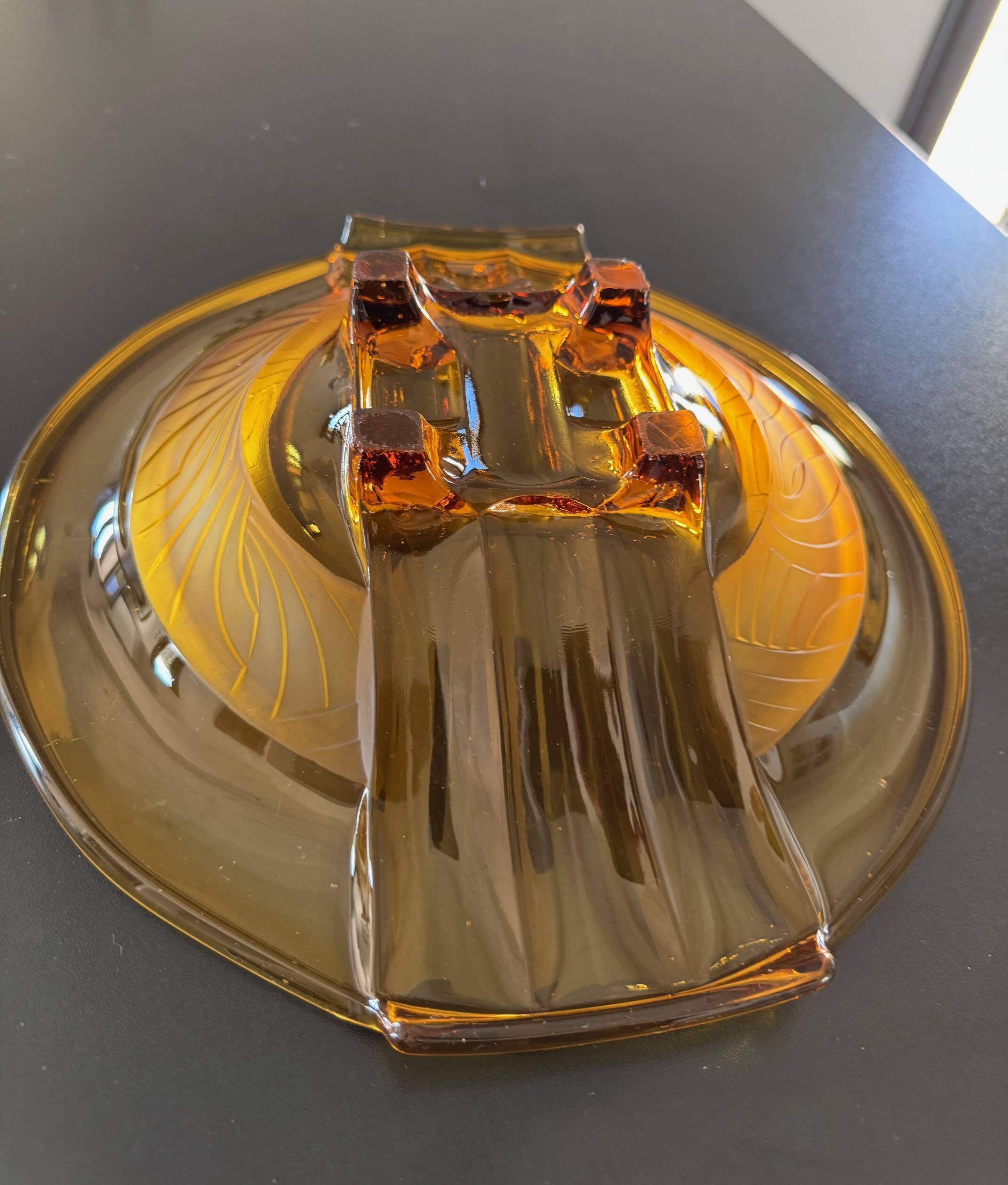 Art Deco glass bowl